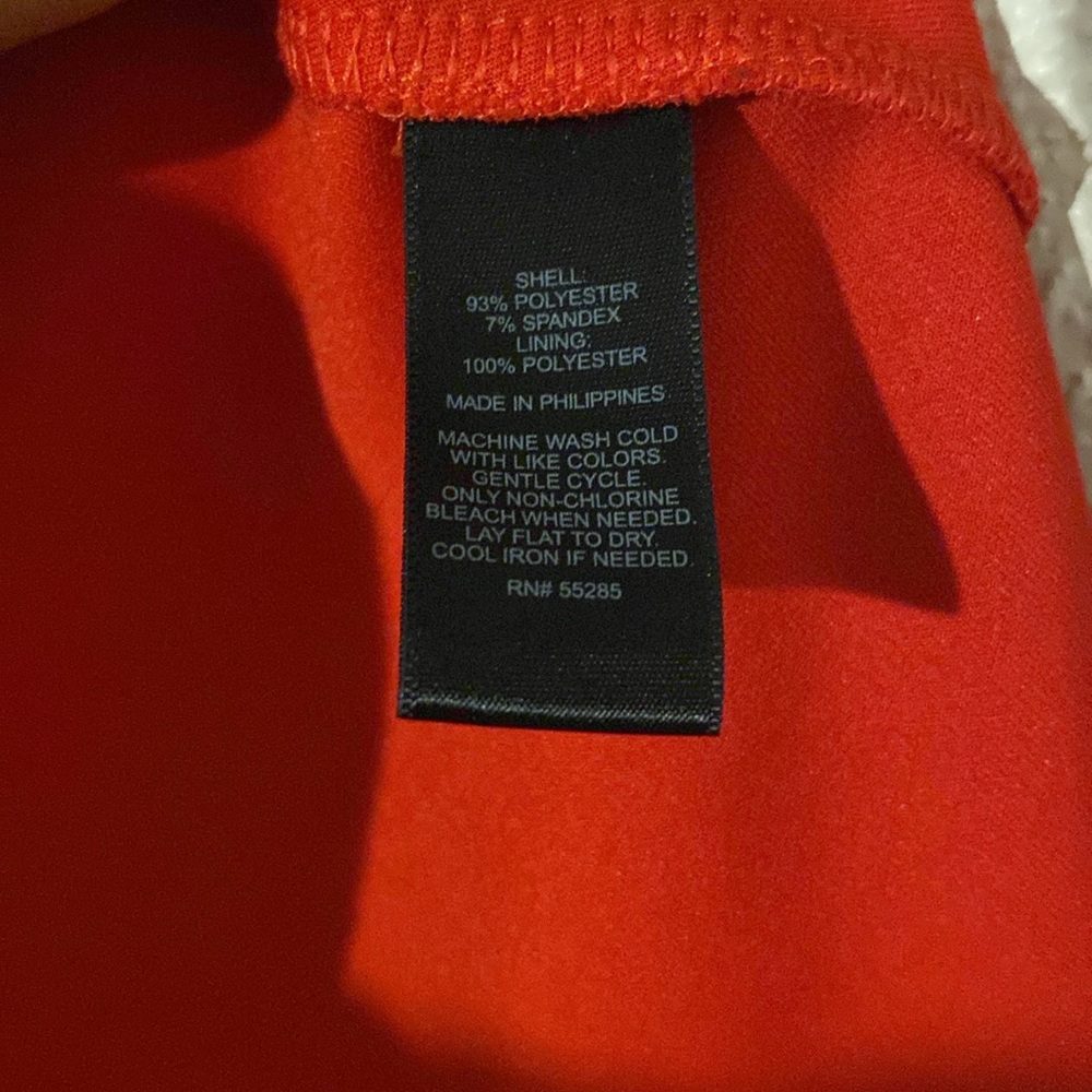 [Express] Red Cut-Out Fit And Flare Dress - Picture 7 of 10